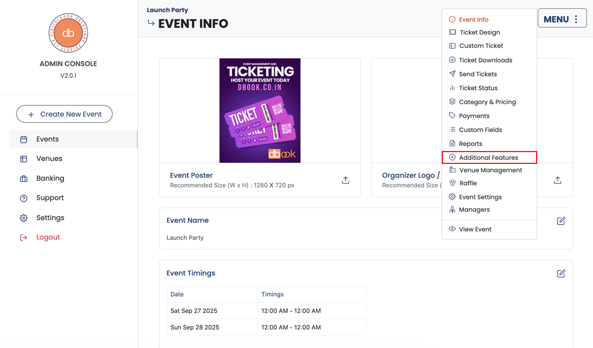 How to create event